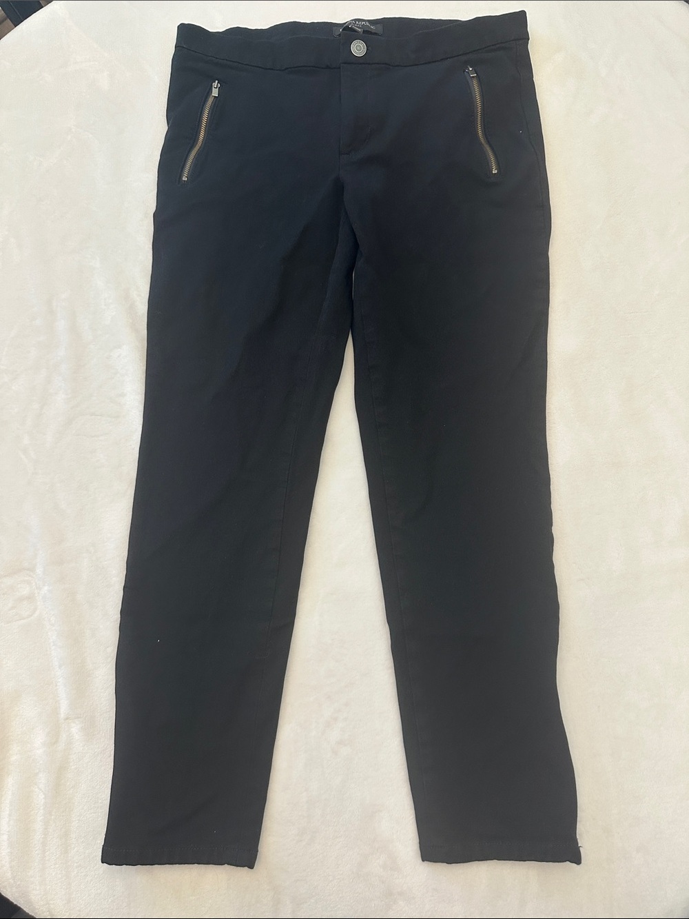 Banana Republic “Sloan”Black Cropped Stretch Ankle Pants